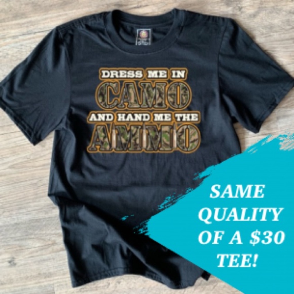 Screen printed Camo Unisex unisex Tee